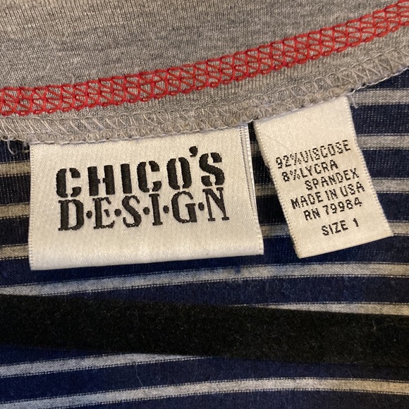 Very soft striped Chico’s Design cardigan - Picture 3 of 5